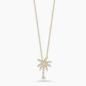 Roberto Coin Elegant Gold Palm Tree Pendant Necklace